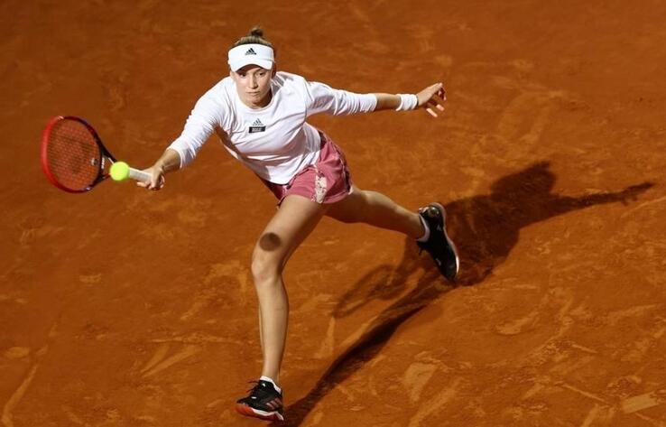 Kazakhstan’s Rybakina advances to 1st WTA 1000 semifinal on clay in her career