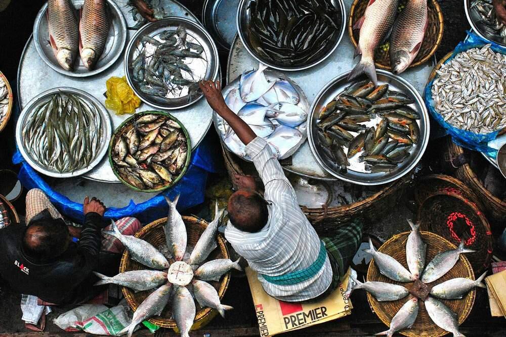 Праздник общей еды: победители конкурса Pink Lady Food Photographer of the Year. На рыбном рынке в Дакке (Бангладеш) сможет удовлетворить свой взыскательный вкус даже самый капризный гурман или шеф-повар / Фото: Pink Lady® Food Photographer of the Year 2023/Md Mahabub Hossain Khan