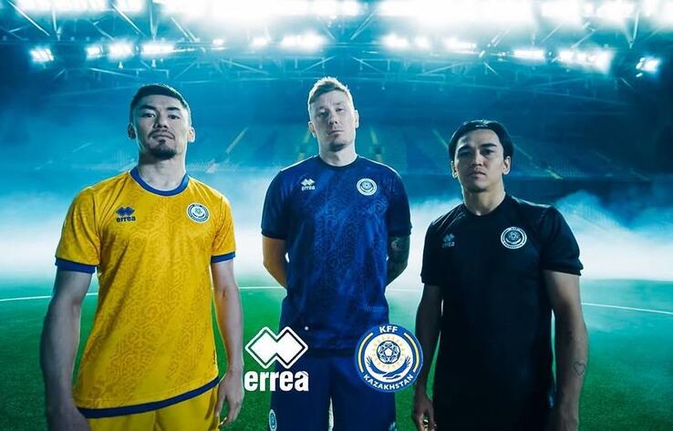 National football team of Kazakhstan showed new equipment