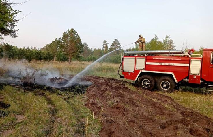 Режим ЧС будет объявлен в районе природного пожара в Абайской области