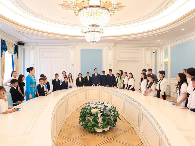 «Ақорда» резиденциясында балаларға арналған экскурсия. Сурет: Ақорда