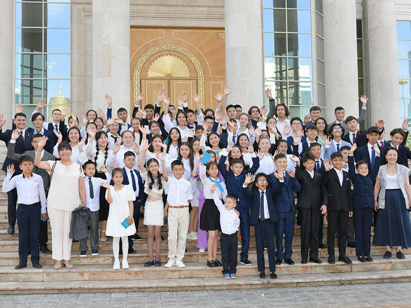 «Ақорда» резиденциясында балаларға арналған экскурсия. Сурет: Ақорда