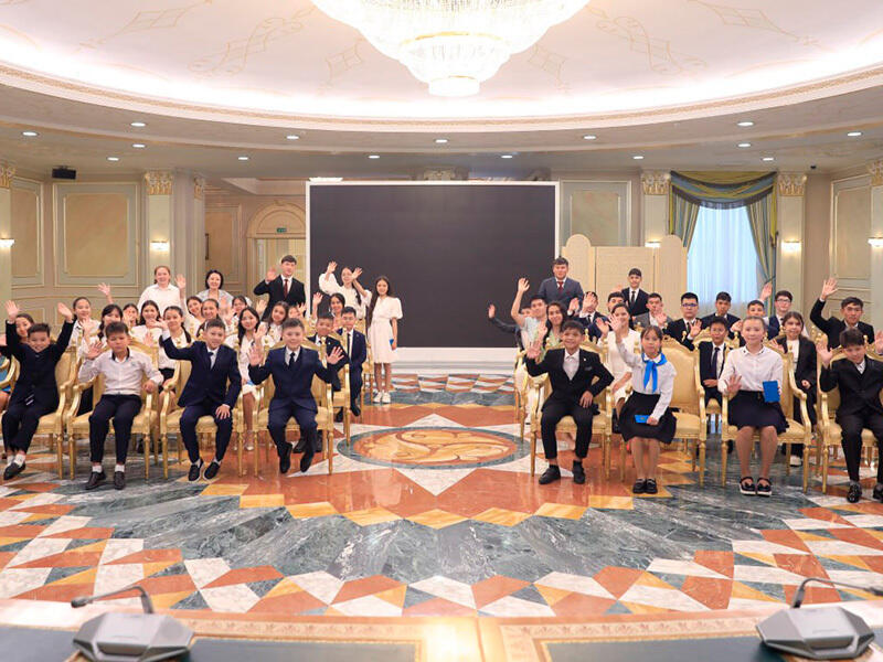 «Ақорда» резиденциясында балаларға арналған экскурсия. Сурет: Ақорда