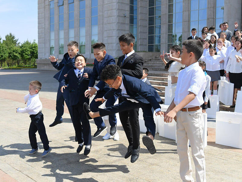 «Ақорда» резиденциясында балаларға арналған экскурсия. Сурет: Ақорда