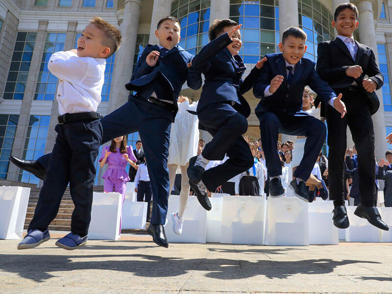 «Ақорда» резиденциясында балаларға арналған экскурсия. Сурет: Ақорда