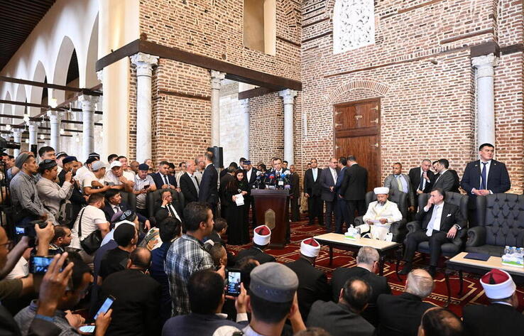 Маулен Ашимбаев принял участие в церемонии открытия мечети Султана Бейбарса в Египте