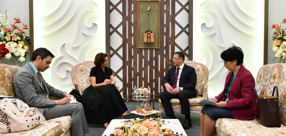 Foreign Minister of Kazakhstan Met with UNESCO Director-General
