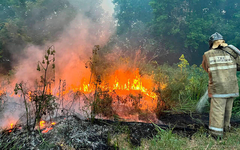 Fire in the Abai region. Images | MES RK