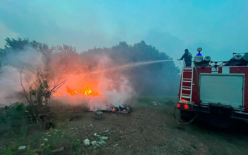 Fire in the Abai region. Images | MES RK