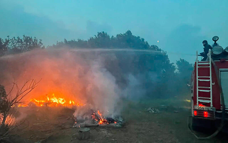 Fire in the Abai region. Images | MES RK