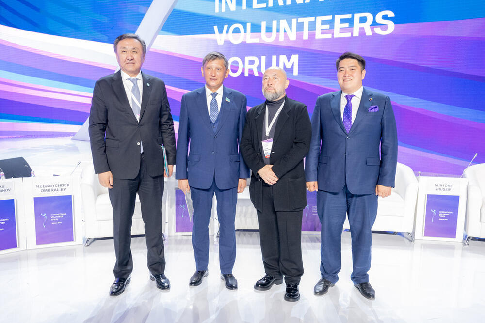 Nurtore Zhusip spoke at the international forum of volunteers