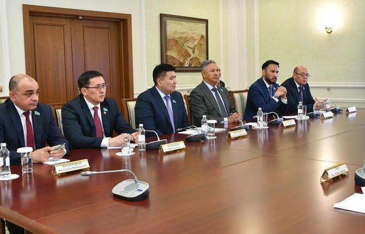 Kazakh State Counselor Karin meets heads of party factions of Majilis