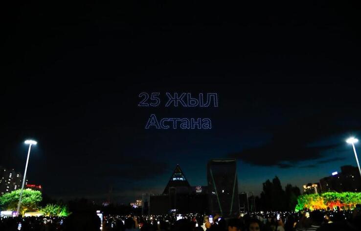 Drone show in Astana: more than 25 thousand people saw the performance in the sky