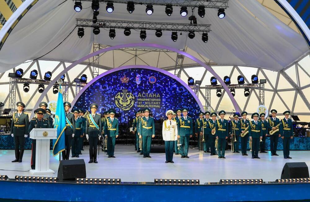 В Астане стартовал военно-музыкальный фестиваль. Фото: МО РК