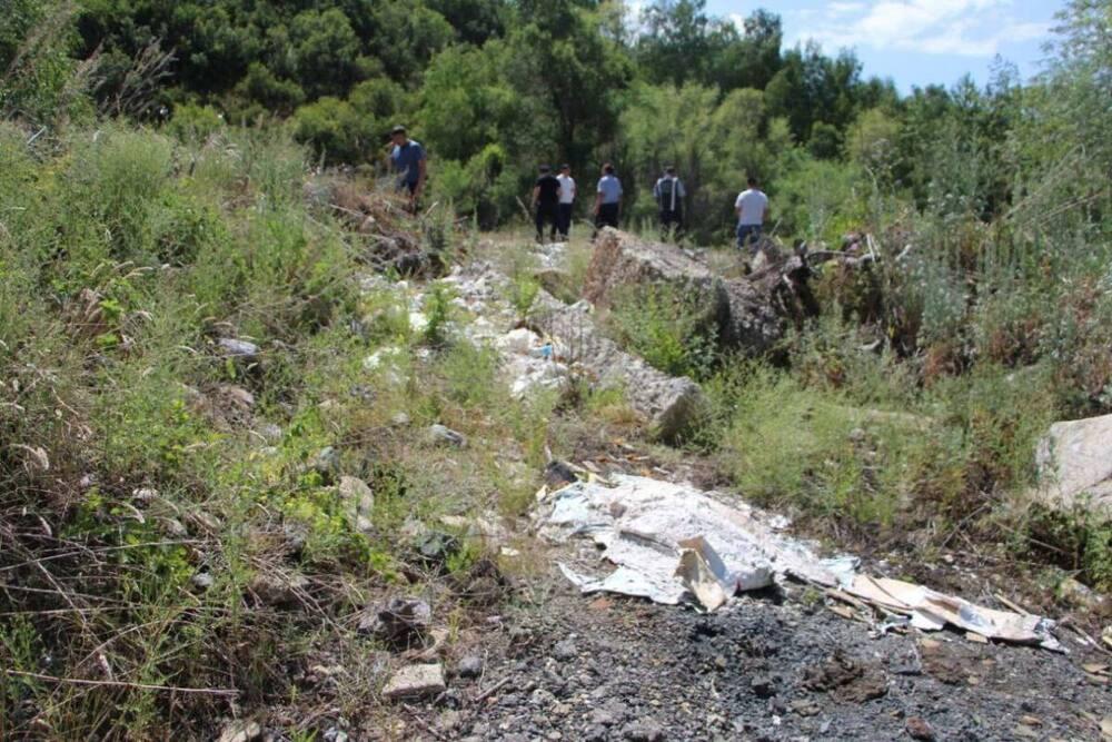 В Жетысуской области на свалке обнаружили схрон с оружием и боеприпасами 