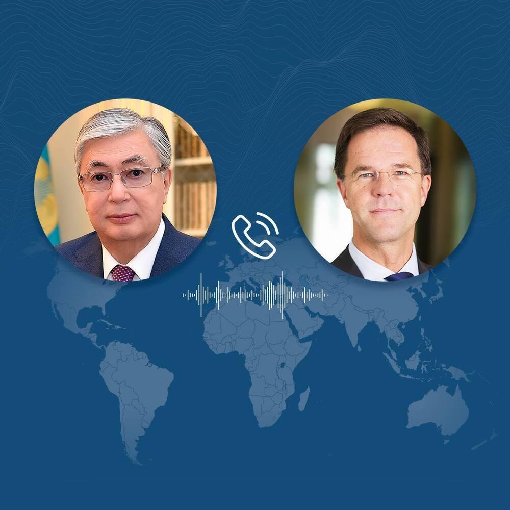 Президент Казахстана провел телефонный разговор с и.о. премьер-министра Нидерландов 