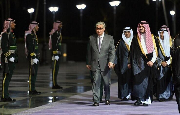 Kazakh President arrives at Jeddah