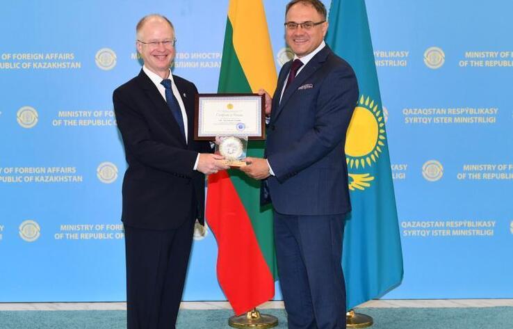 Lithuanian Ambassador Sent off with Thanks for Successful Mission in Kazakhstan