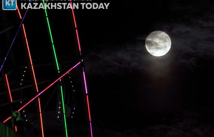 First supermoon in August illuminates night skies in Almaty