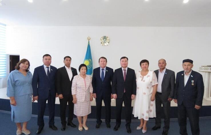 Senator Alibek Nautiev met with the population of Kyzylkoga district