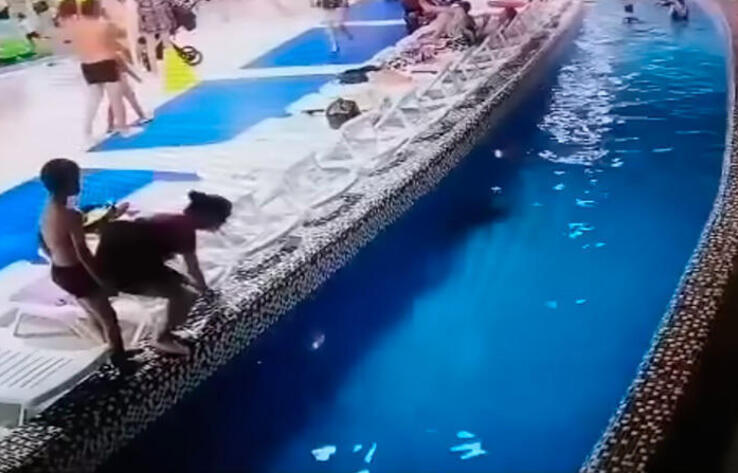 Child was rescued in one of Astana pools
