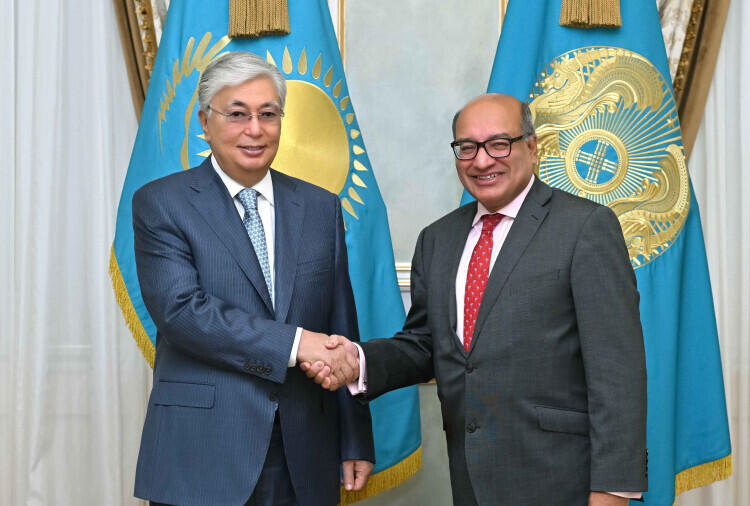 Kazakh President receives Advisor Suma Chakrabarti