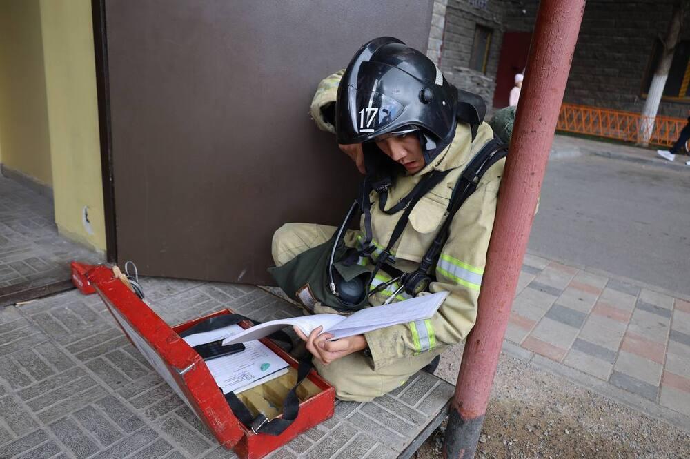 Жители Астаны приняли участие в пожарно-тактическом учении. Фото: МЧС РК