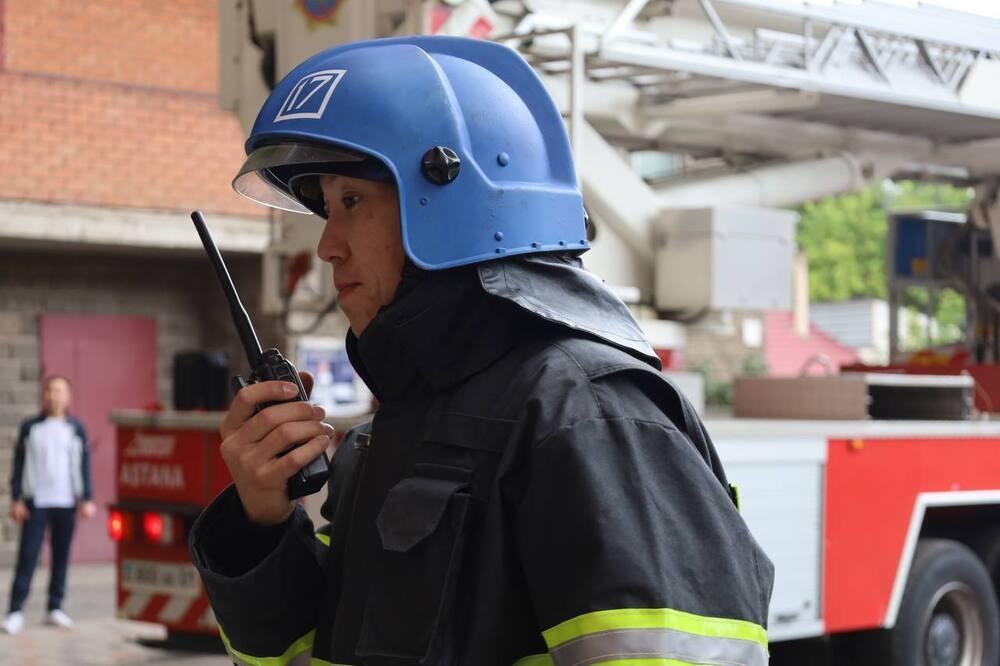 Жители Астаны приняли участие в пожарно-тактическом учении. Фото: МЧС РК