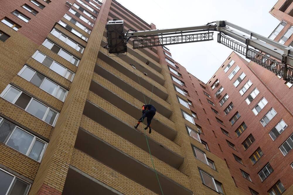 Astana residents took part in a fire-tactical exercise . Images | MES RK
