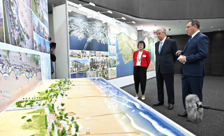 Токаев ознакомился с генпланом Конаева