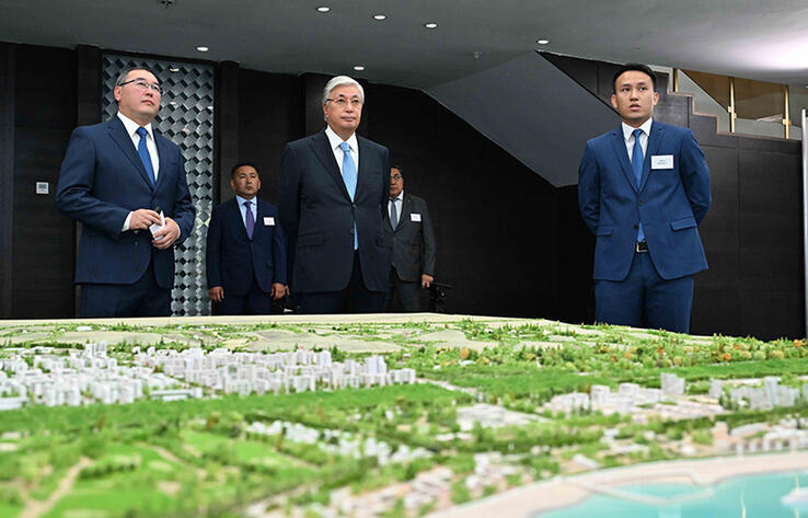 General layout of Konayev city presented to President Tokayev