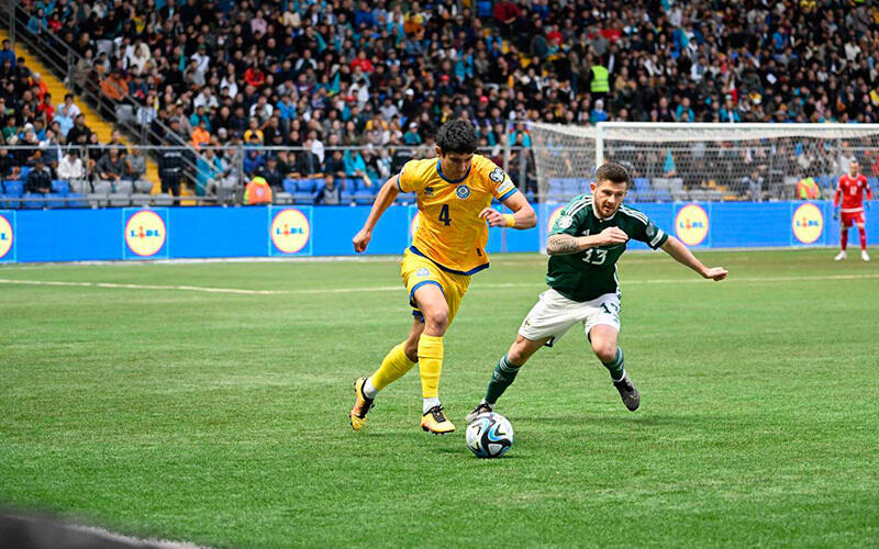Сборная Казахстана обыграла футболистов Северной Ирландии в отборе на Евро-2024. Фото: t.me/ptrkkz