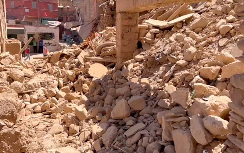 Число погибших в результате землетрясения в Морокко превысило 2 тысячи человек. Фото: Кадр с видео Xinhua