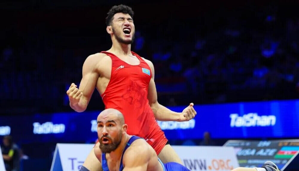 Казахстанский борец Ризабек Айтмухан стал победителем чемпионата мира в Белграде 