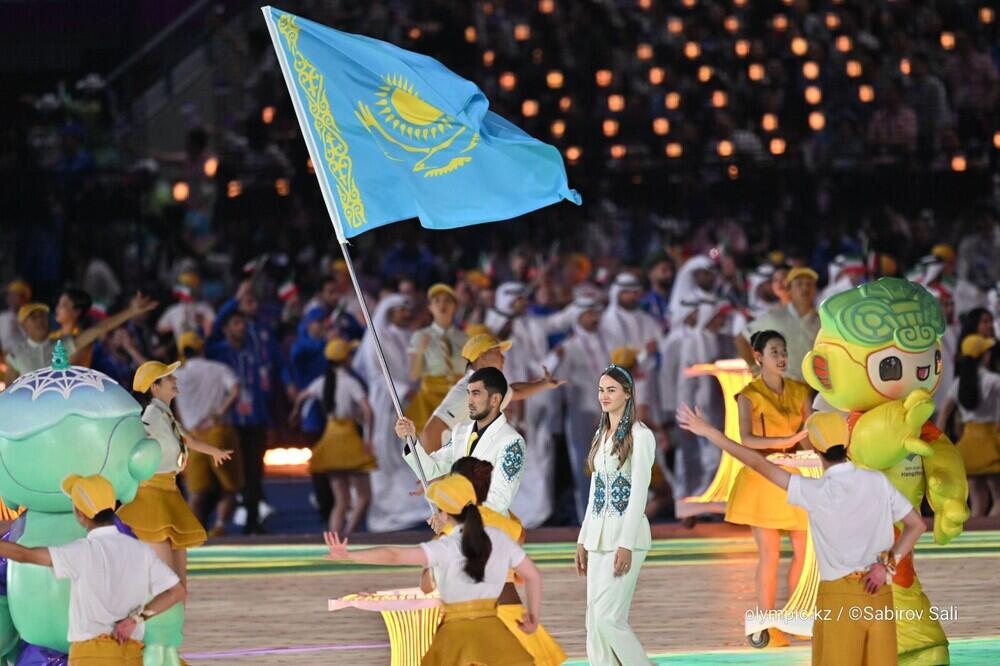 Казахстанская делегация приняла участие в церемонии открытия XIX летних Азиатских игр