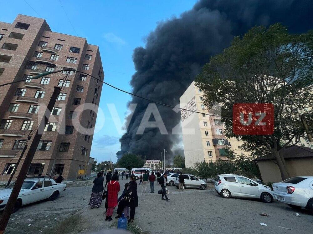 В Ташкенте на складе произошел сильный взрыв . Фото: t.me/nova24live