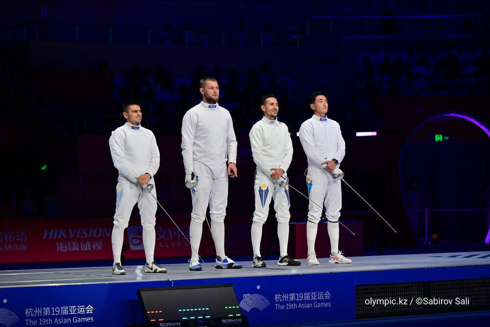 Kazakhstani fencers 2nd in 2023 Asian Games event