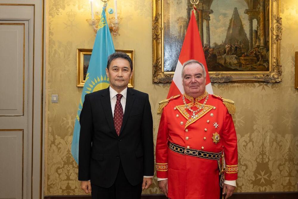 Ambassador of Kazakhstan presented his credentials to the Grand Master of the Sovereign Military Order of Malta