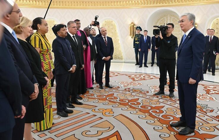 Head of State receives credentials from foreign ambassadors