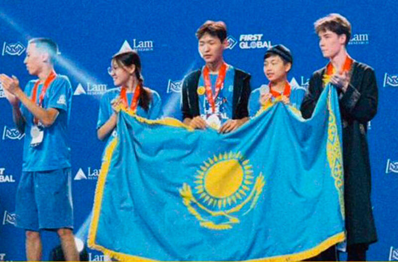 Kazakh students win FIRST Global Challenge top honors