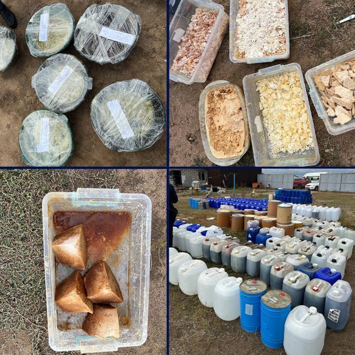 Сорок килограммов "синтетики" изъято при ликвидации нарколаборатории в Акмолинской области