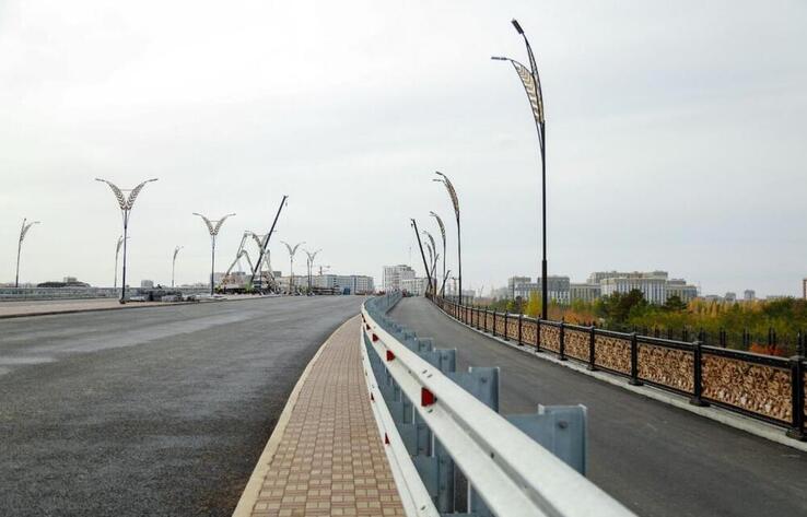 Астанада Тәуелсіздік даңғылындағы жаңа көпір 30 қазанда ашылады