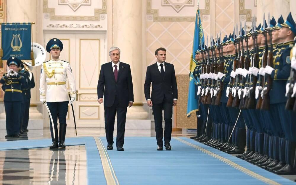 Официальный визит президента Франции Эмманюэля Макрона в Казахстан