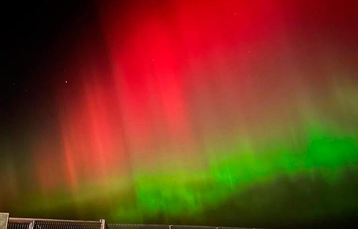 Northern Lights are seen tonight in Kazakhstan