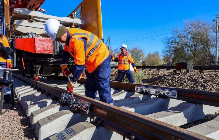 Строительство железнодорожной линии в обход станции Алматы стартовало в Алматинской области