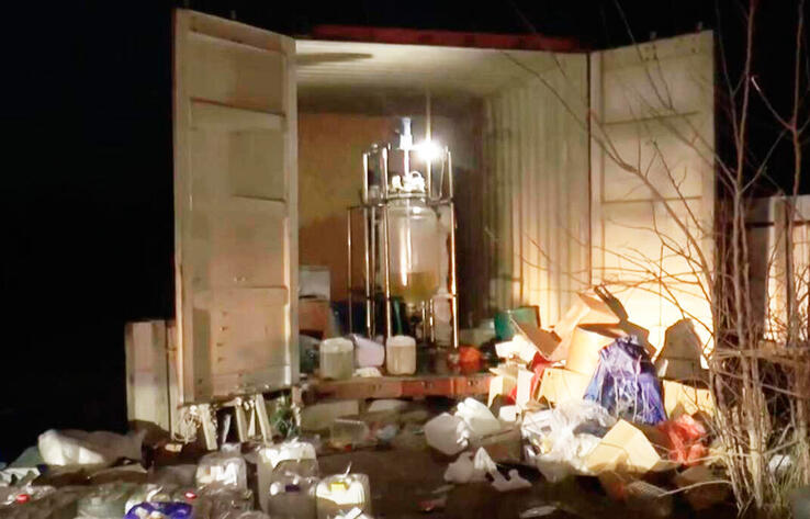 Алматы полициясы есірткі өндіру зертханасын жойды