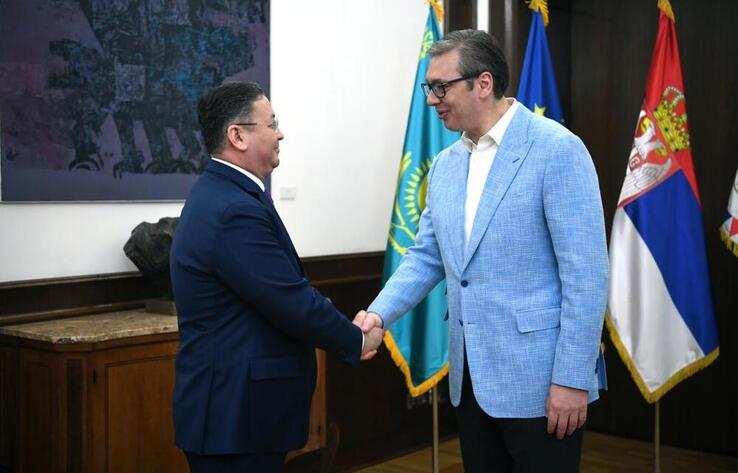 Kazakh Foreign Minister Met with President of Serbia