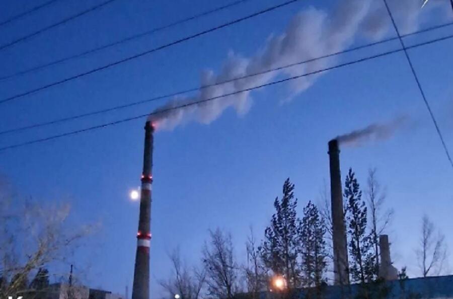 На ТЭЦ Экибастуза запустили в эксплуатацию две дымовые трубы 