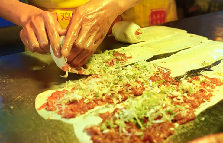 Китайские пирожки с говядиной в Кашгаре