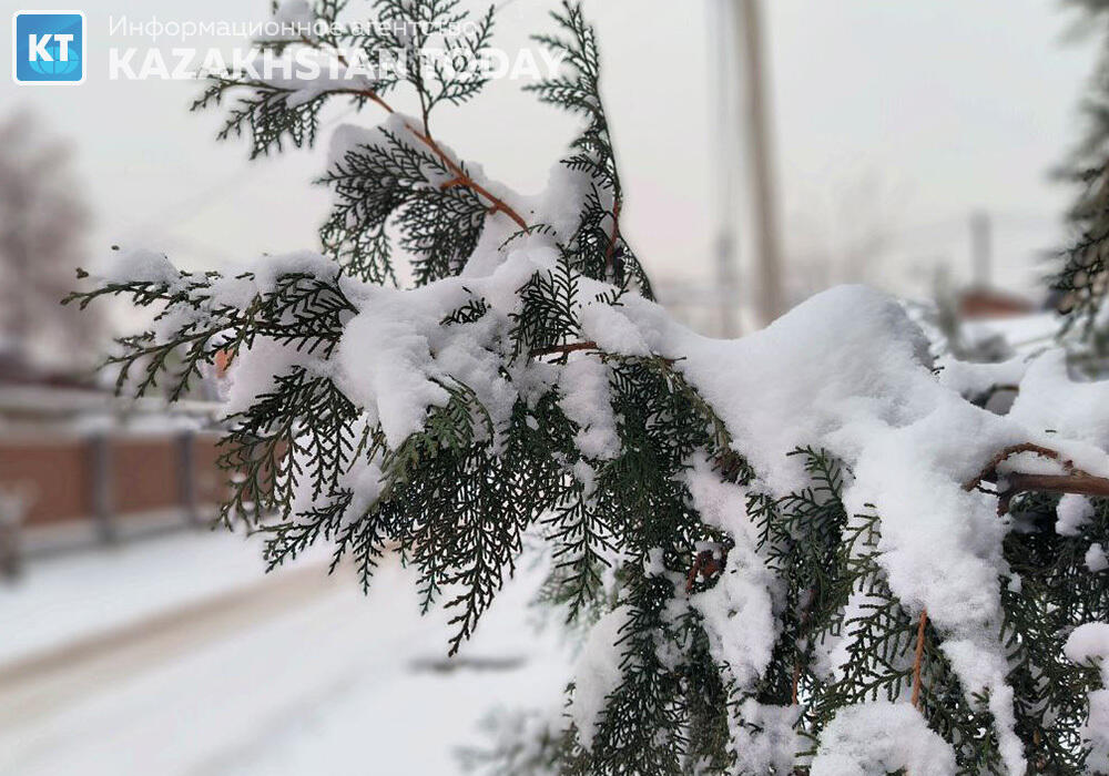 First snow fell in Almaty
